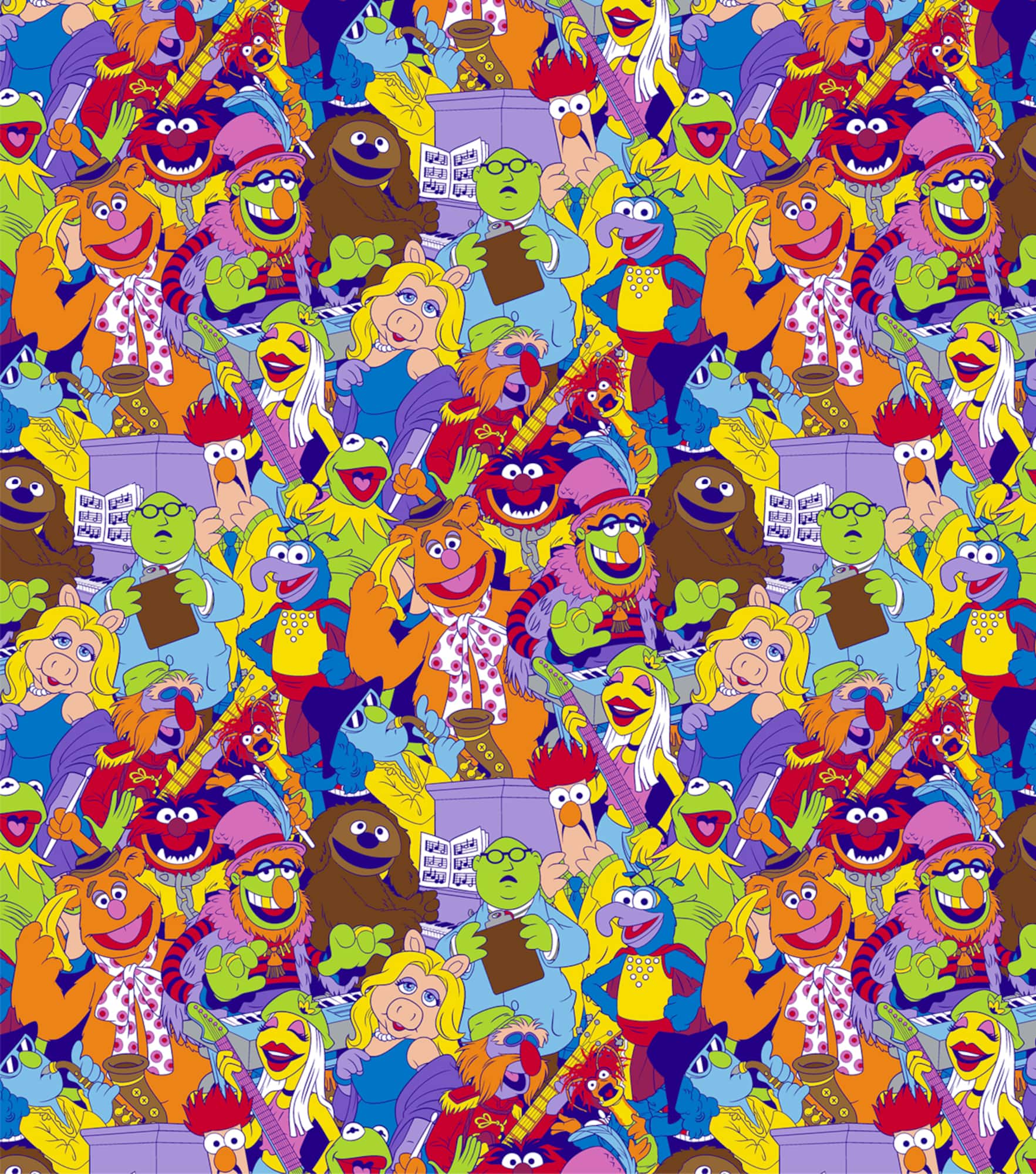 Disney® Muppets Packed Cotton Fabric
